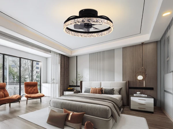 LED svietidlo s diaľkovým ovládačom a ventilátorom 63W - JF1301/B 1