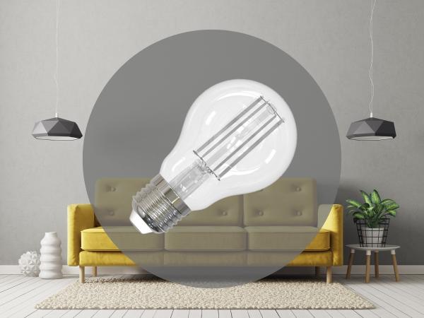 LED žiarovka / filament BIELY 13W - A60 / E27 / 3000K - ZWF103