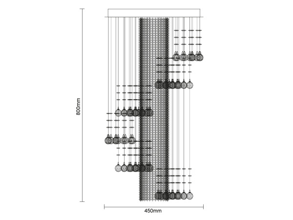 NAURU krištáľový luster - N3011 5