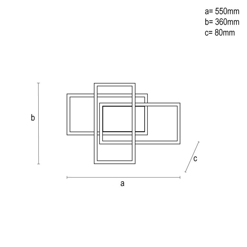 LED stropné svietidlo s diaľkovým ovládačom 65W - TA1335/B 5