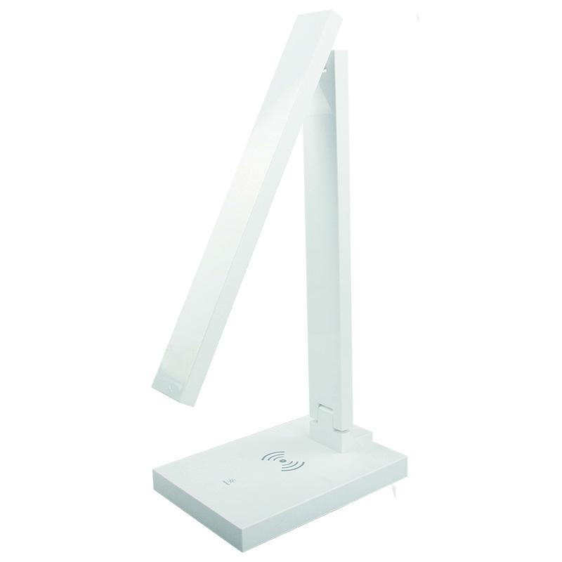 LED stolná lampa LISA 5W stmievateľná s bezdrôtovou nabíjačkou a USB - DL1202/W 3
