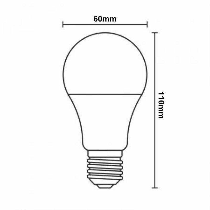 LED žiarovka WIFI 9W - A60 / E27 / CCT + RGB - ZLS532W