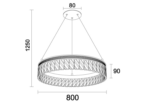 THALIA závesný luster 800 - N2101 9