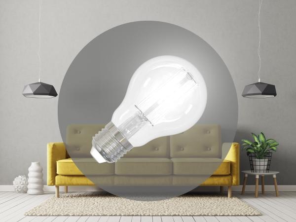 LED žiarovka / filament BIELY 13W - A60 / E27 / 4000K - ZWF203 1