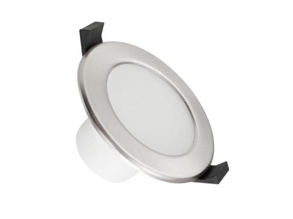 LED podhľadové svietidlo 7W / IP44 / DR01 / SMD / 3000K / SI - LDL143/S 1