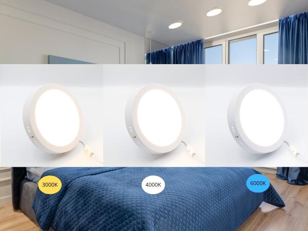 LED prisadený panel 18W / PRSF / SMD / CCT / WH - LPL334 1