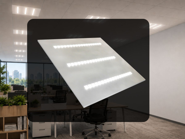 LED podhľadový panel 36W / 595x595 / SMD / 4000K / WH / UGR16 - PL122 1