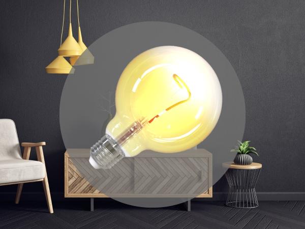 LED dekoratívna žiarovka / filament SHAPE 4W YELLOW - G95 / E27 / 1800K - ZSF109 1