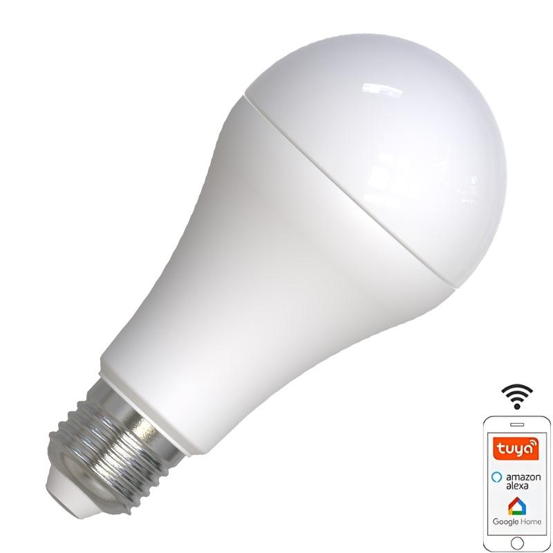 LED žiarovka WIFI 15W - A60 / E27 / CCT + RGB - ZLS535W