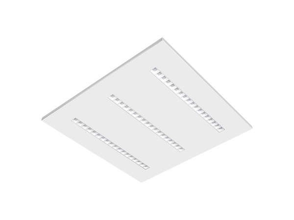 LED podhľadový panel UGR 36W / 595x595 / SMD / 4000K / WH - PL122 4