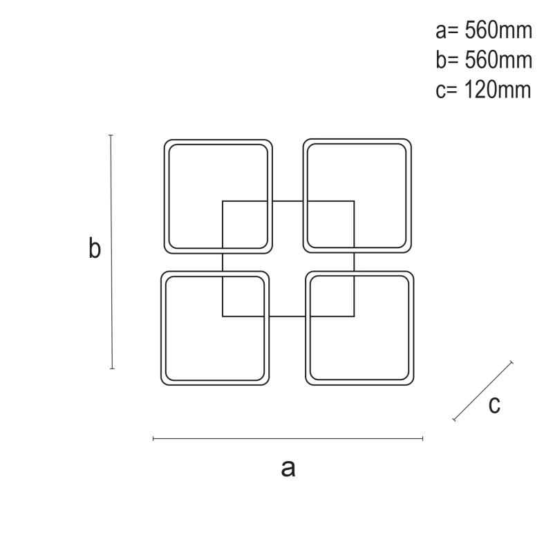 LED stropné svietidlo + diaľkový ovládač 85W - J3320/B