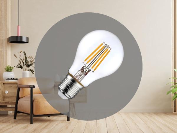 LED žiarovka / filament 8W - A60 / E27 / 4000K - ZLF522