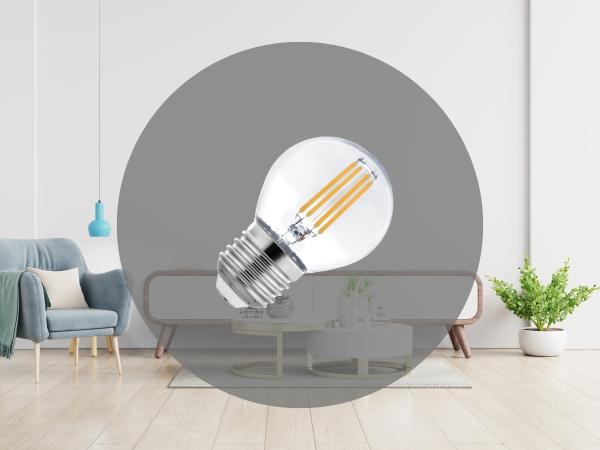 LED žiarovka / filament 4W - G45 / E27 / 4000K - ZLF827