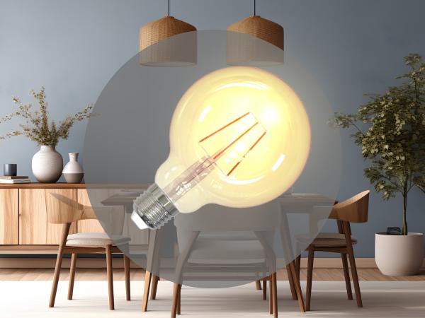 LED dekoratívna žiarovka / filament 4W VINTAGE- G95 / E27 / 2000K - ZAF101 1