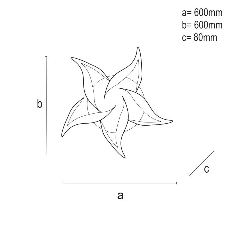 LED stropný luster + diaľkový ovládač 100W - J3336/W