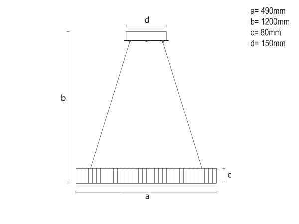 LED závesné svietidlo s diaľkovým ovládačom75W - TA2304/B 10