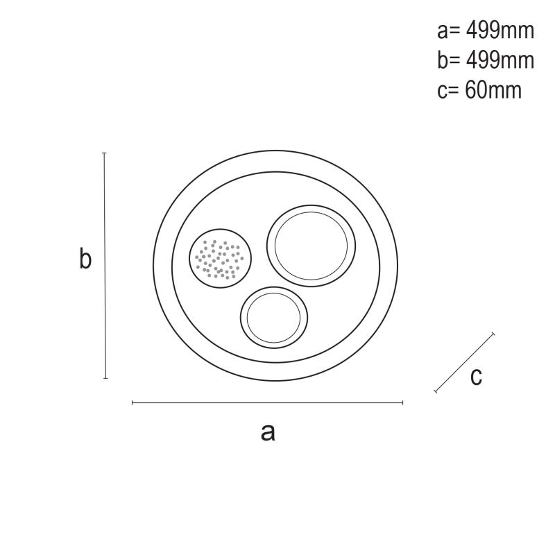 LED stropné svietidlo + diaľkový ovládač 110W - J1314/W