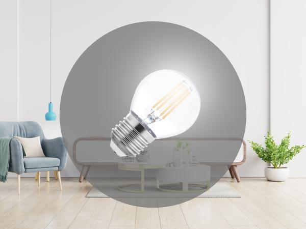 LED žiarovka / filament 4W - G45 / E27 / 4000K - ZLF827 1