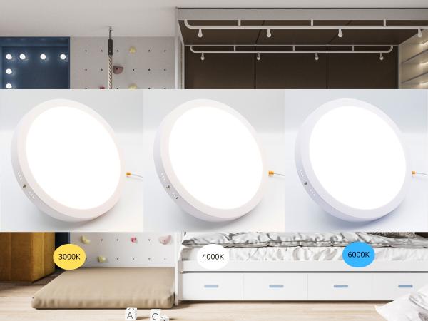 LED prisadený panel 24W / PRSF / SMD / CCT / WH - LPL335 1