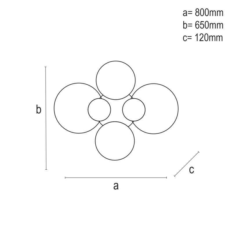 LED stropné svietidlo + diaľkový ovládač 205W - J2301/CH