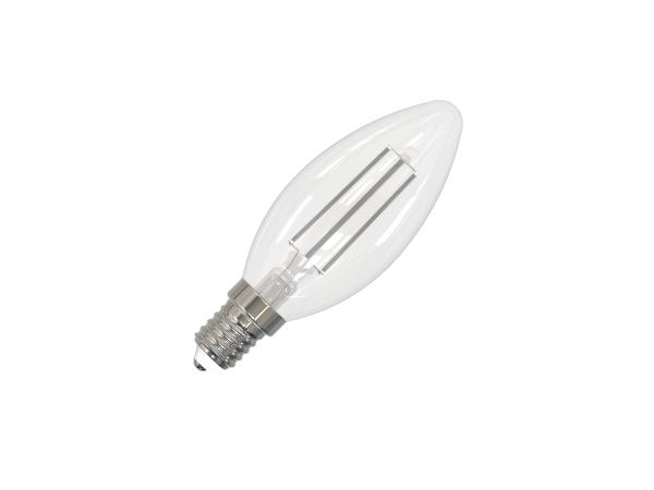 LED žiarovka / filament BIELY 4,5W - C35 / E14 / 3000K - ZWF106 2