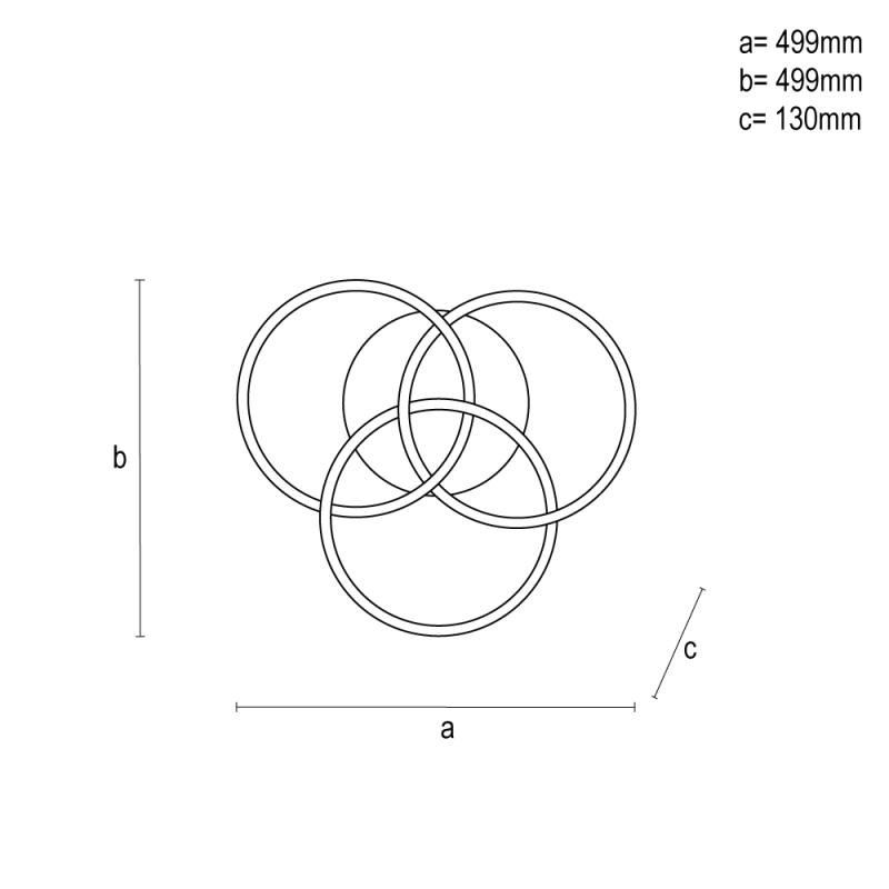 LED stropné svietidlo s diaľkovým ovládačom 70W - TA1328/B 11