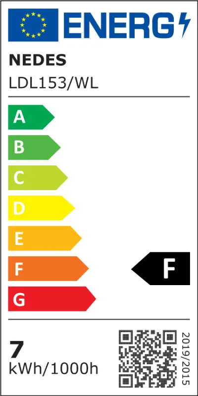 LED podhľadové svietidlo 7W / IP44 / SMD / 4000K - LDL153/WL