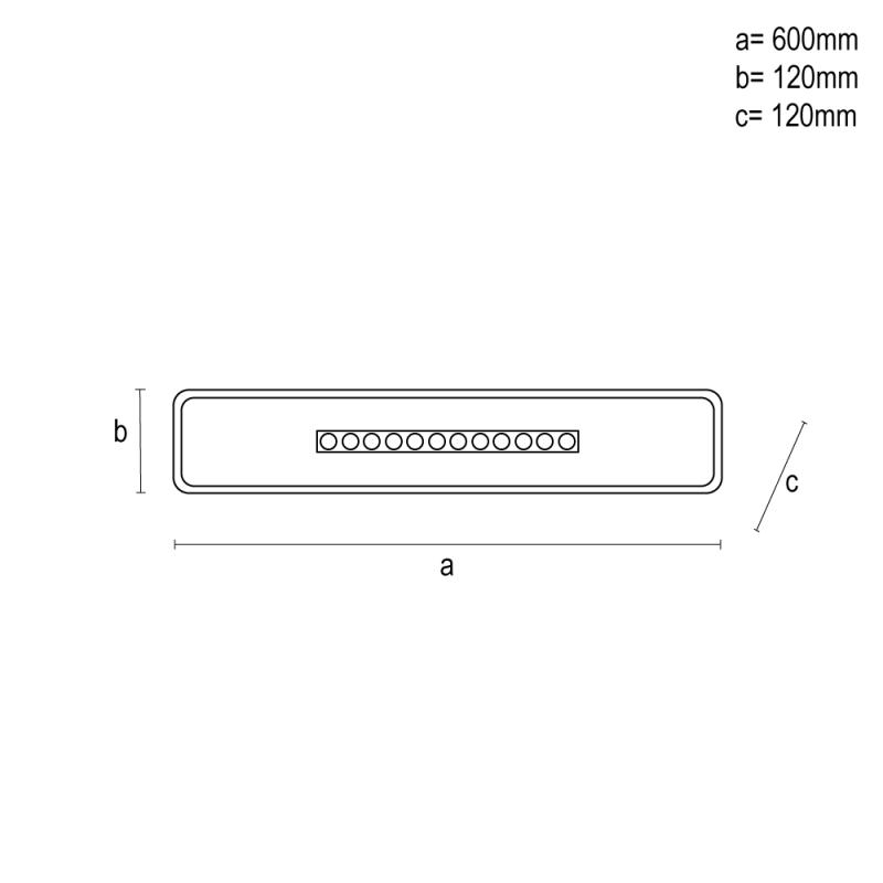 LED stropné svietidlo s diaľkovým ovládačom 42W - TA1325/WB 16