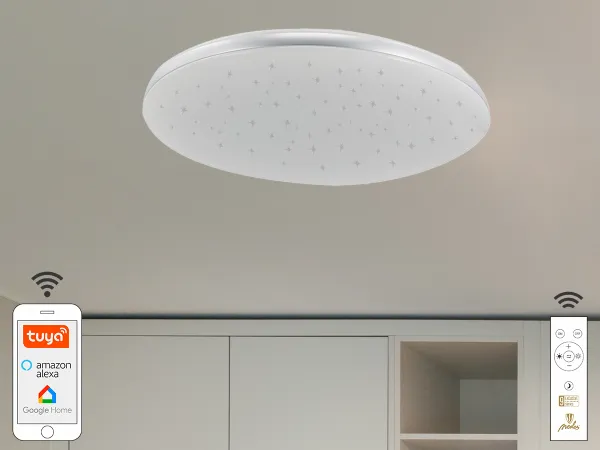 LED stropné svietidlo STAR + diaľkový ovládač + Wifi 48W - LC912T