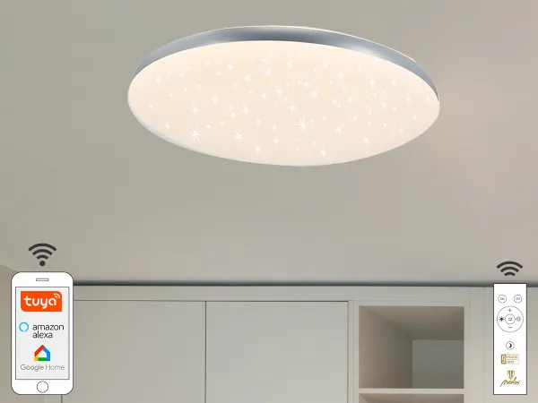 LED stropné svietidlo STAR + diaľkový ovládač + Wifi 48W - LC912T 1