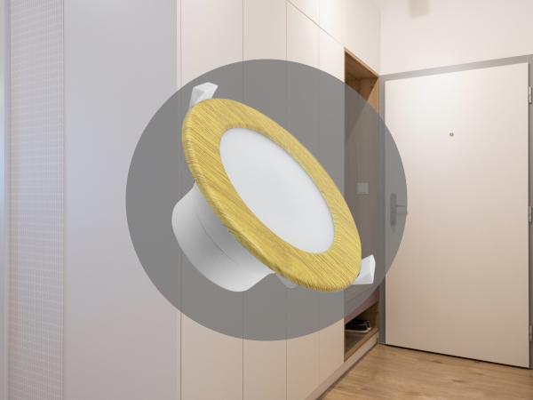 LED podhľadové svietidlo 7W / IP44 / SMD / 4000K - LDL153/WL