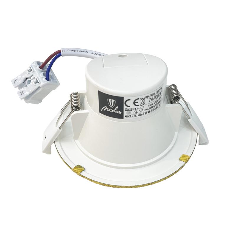 LED podhľadové svietidlo 7W / IP44 / SMD / 4000K - LDL153/WL