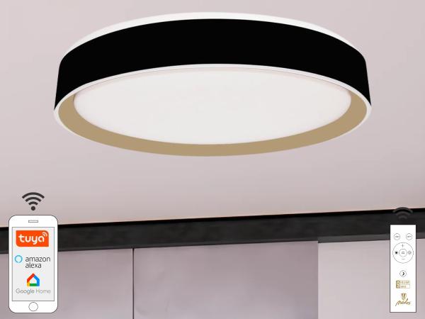 LED stropná lampa OPAL + diaľkový ovládač + Wifi 48W - LC902MB