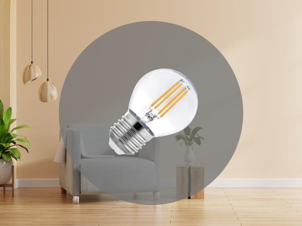 LED žiarovka / filament 6W - G45 / E27 / 4000K - ZLF828