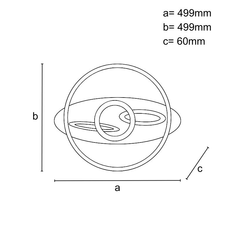 LED stropné svietidlo s diaľkovým ovládačom 105W - J1335/W