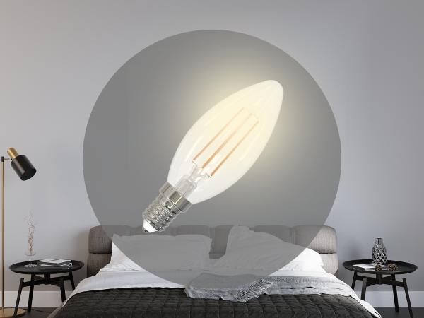 LED žiarovka / filament 6W - C35 / E14 / 3000K - ZLF713D 1