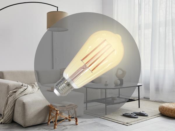 LED žiarovka / filament 12W VINTAGE - ST64 / E27 / 2000K - ZLF915DV 1