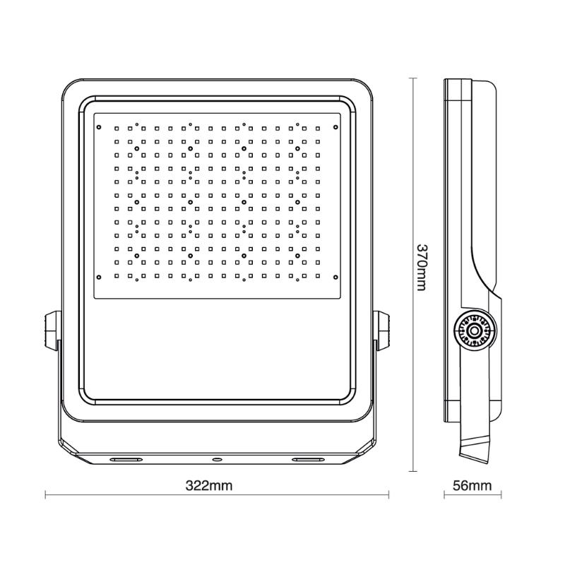 Vonkajší LED reflektor PROFI Plus 150W / 5000K - LF4026S 5