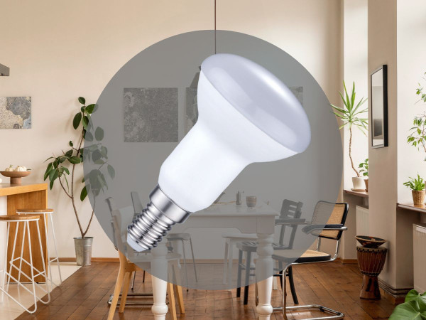 LED žiarovka 6W - R50 / E14 / SMD / 6500K - ZLS205