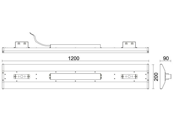 LED svietidlo Linear High Bay 120W / 5000K - LNL127 8