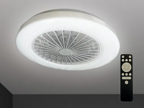 LED stropné svietidlo + stropný ventilátor STAR + diaľkový ovládač 48W - LCL6340 1