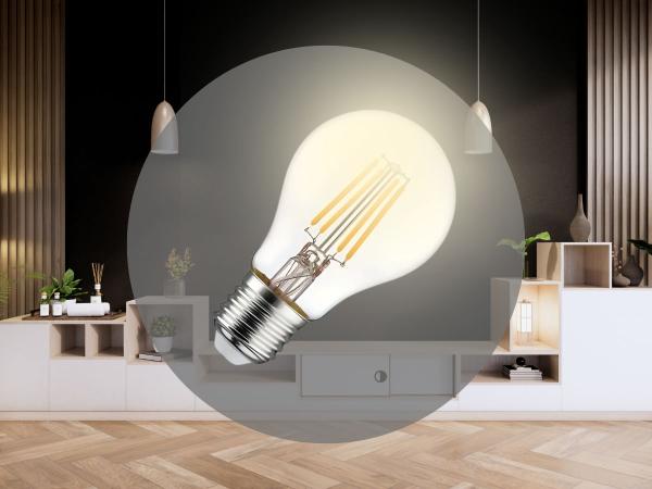 LED žiarovka / filament 5W CLEAR - A60 / E27 / 3000K - ZLF511A 1