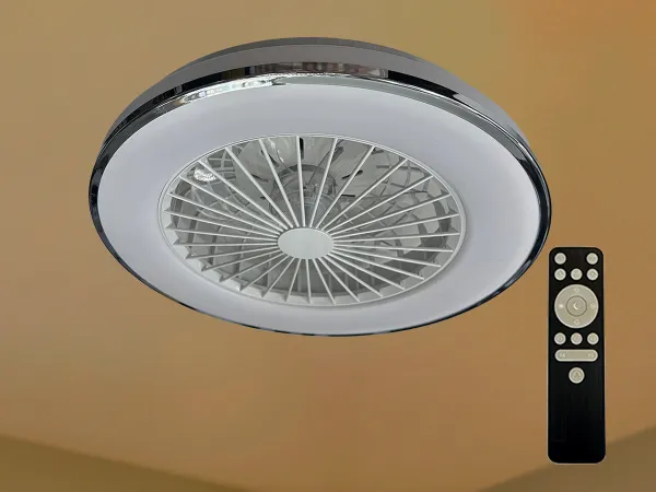 LED stropné svietidlo OPAL + stropný ventilátor + diaľkový ovládač 48W - LCL6342