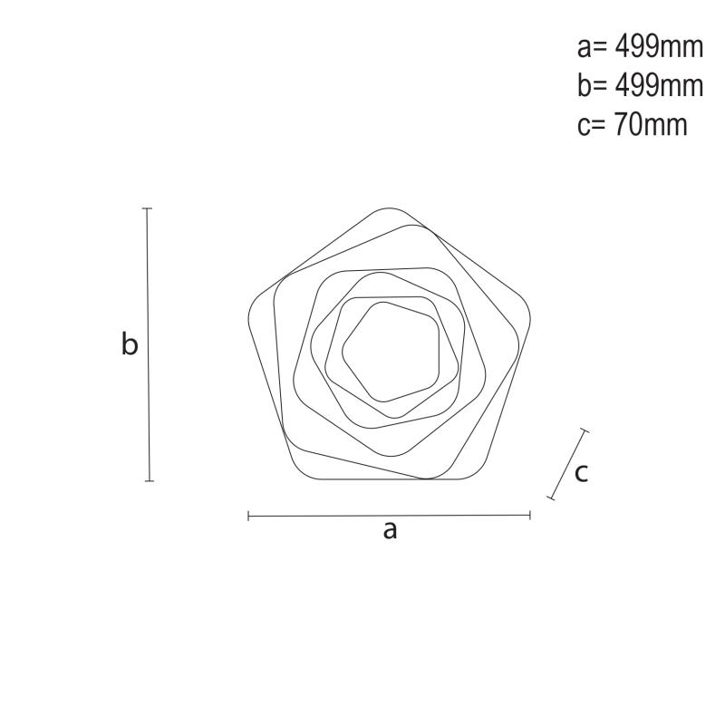 LED stropné svietidlo + diaľkový ovládač 105W - J1306/W