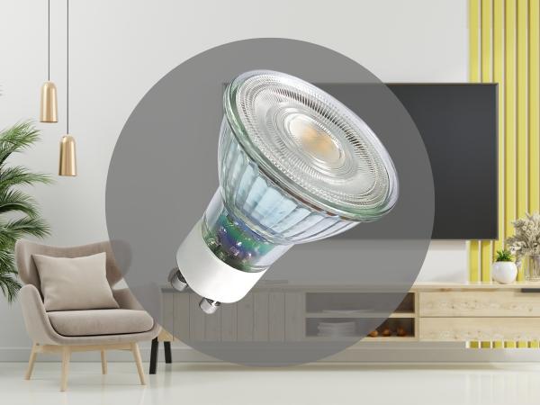 LED žiarovka 6,7W - GU10 / SMD / 3000K - ZLS1417