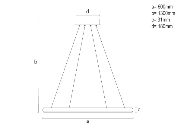 LED závesné svietidlo s diaľkovým ovládačom 55W - TA2305/W 8