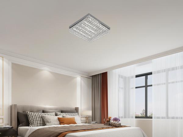 LED stropné luxusné svietidlo s diaľkovým ovládačom 55W - J2305/CH 2