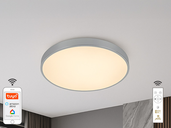 LED stropná lampa OPAL + diaľkový ovládač + Wifi 48W - LC902AS/SI