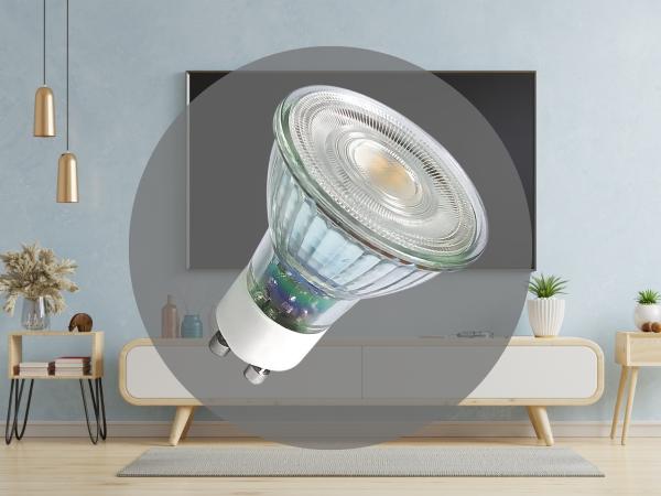 LED stmievateľná žiarovka 4,7W - GU10 / 3000K - ZLS1415D