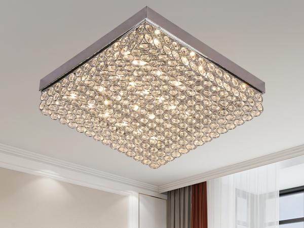 LED stropné luxusné svietidlo s diaľkovým ovládačom 55W - J2305/CH 1